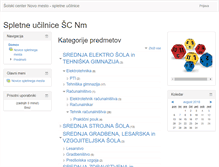 Tablet Screenshot of moodle.sc-nm.si